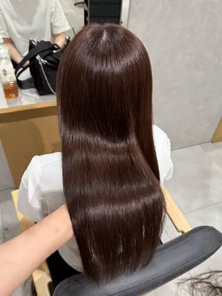 ロング カラー 西田 歩果のヘアスタイル