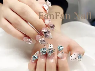 ネイル FanFan 長さ出し専門のネイルデザイン
