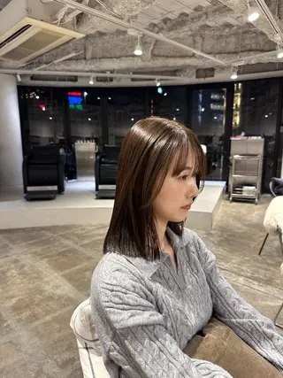 カラー パーマ 髪質改善/似合わせ カラー/レイヤーのヘアスタイル