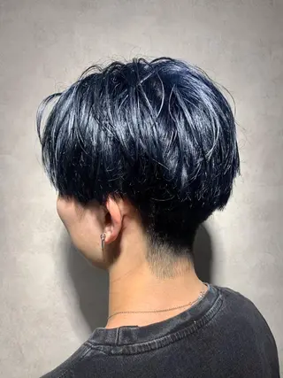 ミディアム メンズ Selene 難波店 店長SHINTANIのヘアスタイル