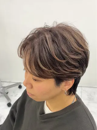 ロング カラー メンズ/メッシュ ‪‪/セット/aoiのヘアスタイル