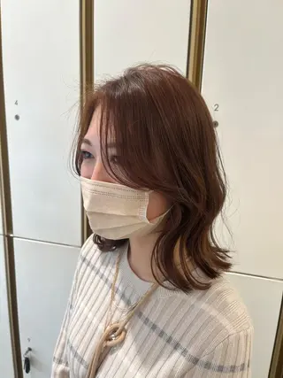 ミディアム バレイヤージュ/ヘア アレンジ/shionのヘアスタイル