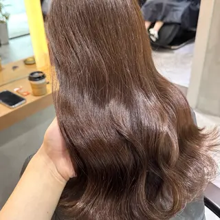 ロング カラー ヘアアレンジ ブリーチなしカラー /ベージュ/安形翔のヘアスタイル