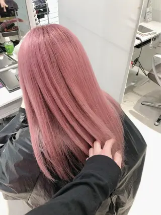 セミロング カラー ヘアアレンジ メンズ 韓国ヘア特化💍 tiam💍ブリーチのヘアスタイル