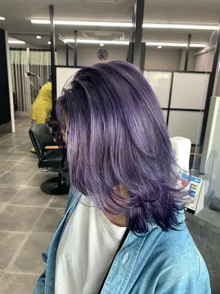 ミディアム カラー hairworksbadass所属・菊地 旬のヘアスタイル