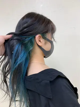 セミロング ヘアアレンジ メンズ 🫧ハイトーン🫧 ベージュ🫧徹哉のヘアスタイル