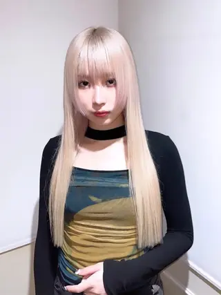 ロング カラー ブリーチ×レイヤー ×エクステ💫ひかるのヘアスタイル