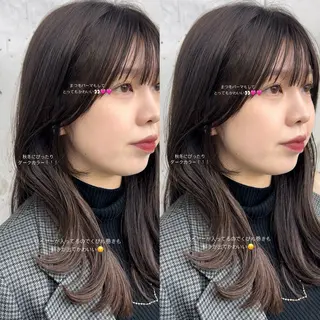 セミロング i.blue所属・似合わせカット/ ヘアメイク/naruのヘアスタイル