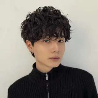 パーマ メンズ ハイトーン/パーマ/ メンズ / 櫻本🌐のヘアスタイル