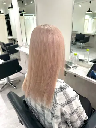 カラー CIERA.南船場所属・yuna🧡/心斎橋 ハイトーン/ブリーチのヘアスタイル