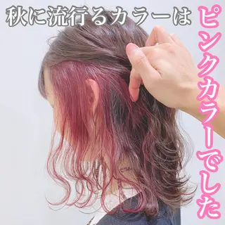 ミディアム カラー 縮毛矯正/髪質改善 /韓国風　山川春輝のヘアスタイル