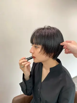 ショート カラー nex the salon coall所属・🫧似合わせショート イシダ🫧のヘアスタイル