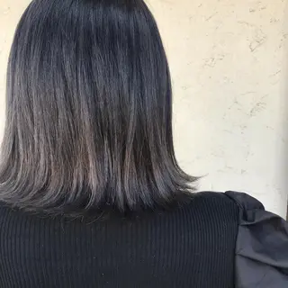 ミディアム カラー 透明感韓国ヘア♡ みつきのヘアスタイル