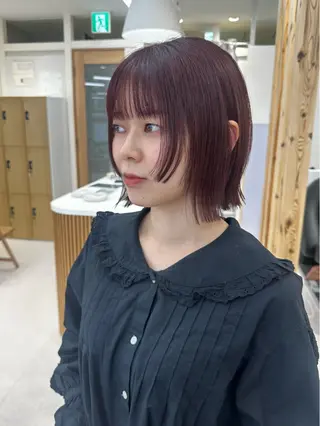 ショート カラー 🪭risa 暖色/レイヤー🪭のヘアスタイル