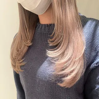 ロング 韓国レイヤーカット/ 美髪矯正/YUIのヘアスタイル