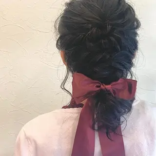 ミディアム ヘアアレンジ SHANTi 飯塚 ヘアセット/髪質改善のヘアスタイル