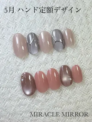 ネイル ミラクルミラー 町野のネイルデザイン