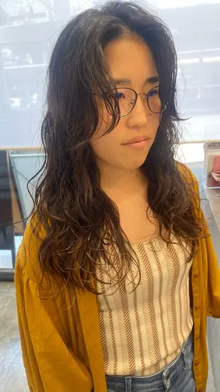 ロング パーマ 💫骨格診断カット 🌈KAHOのヘアスタイル