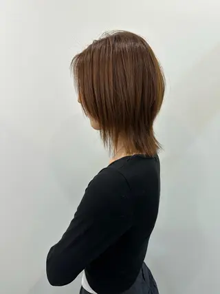 ミディアム カラー レイヤー/ナチュラル 💐nao.のヘアスタイル