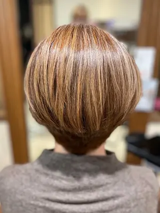 ショート カラー エイジングケア特化 美容師✂️山崎竜二のヘアスタイル