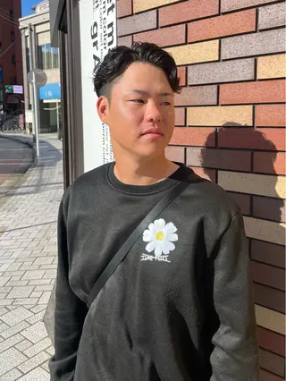 ショート パーマ メンズ grAt所属・森 真伊希のヘアスタイル