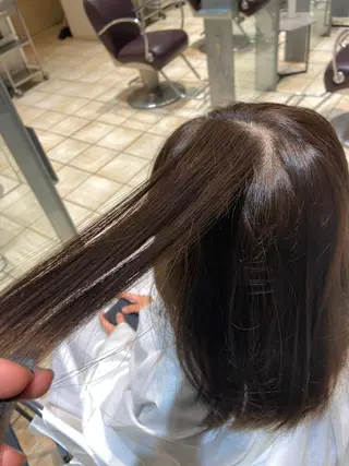 ミディアム パーマ サロンドブーケ所属・河合 紗紀のヘアスタイル