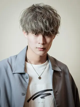 ショート カラー メンズ メンズパーマ/心斎橋 /四ツ橋駅/しょうまのヘアスタイル