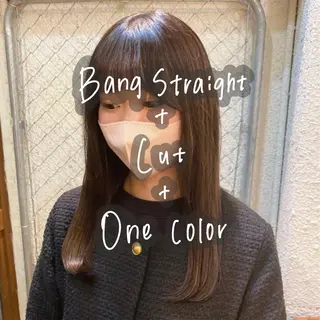 セミロング カラー 暖色艶color / ボブ🦩Rioのヘアスタイル