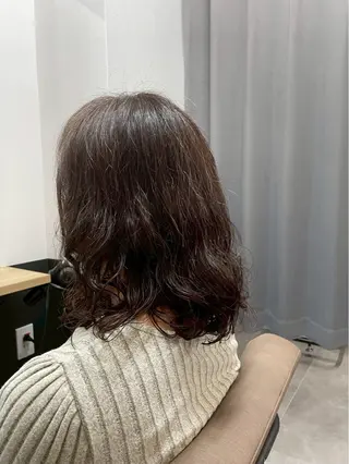 セミロング パーマ TELAHAIR蘇我2号店所属・原川 梨沙のヘアスタイル