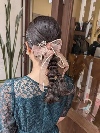 ヘアアレンジ 髪質改善＆白髪ぼかし カラー♡店長みやけ♡のヘアスタイル