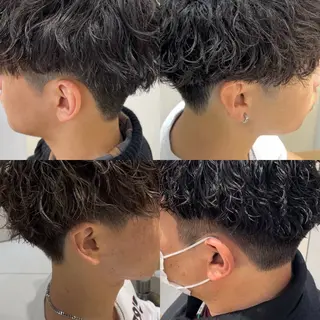 ミディアム パーマ メンズ 本厚木｜縮毛矯正/ 酸性スト専門サロンのヘアスタイル