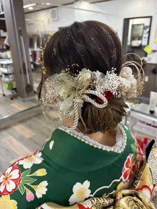 ミディアム エクステ＊美髪サロン KR2S河内長野店長のヘアスタイル