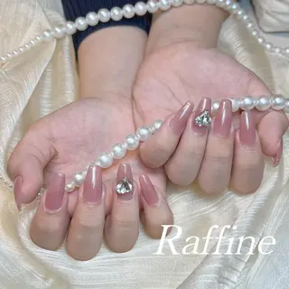 ネイル RAFFINE 月🦋🩵のネイルデザイン