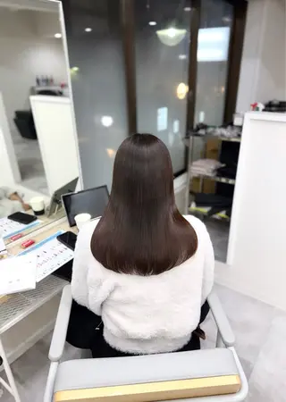 ロング 水尻 佑奈のヘアスタイル