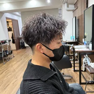 メンズ 髪質改善透明感カラー ayukaのヘアスタイル