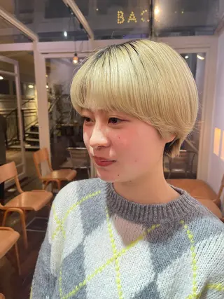 ショート カラー メイクス表参道所属・ショート/ボブ 矢野湧也のヘアスタイル