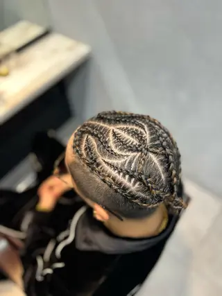 ミディアム ヘアアレンジ メンズ ブラックヘア🧜‍♂ 😈itsuki👿のヘアスタイル