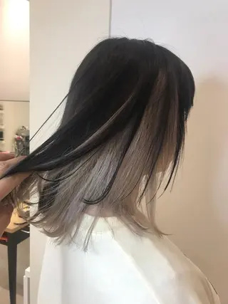 ミディアム カラー Le'a渋谷所属・インナーエクステ渋谷 🦋KAJIのヘアスタイル