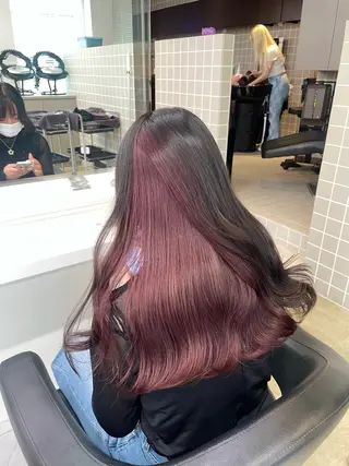 ロング カラー *モデル募集🤍横浜 透明感カラー🫧のヘアスタイル