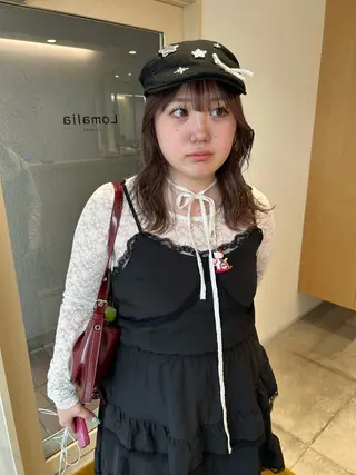 セミロング カラー ケアパーマ/ケアブリ ーチdaisukeのヘアスタイル