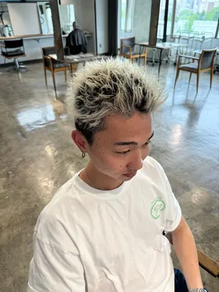 ショート メンズケアブリーチ 特化🔥村田のヘアスタイル