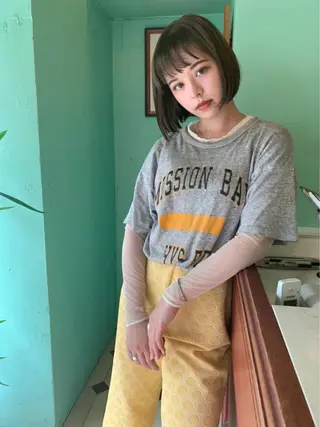 ショート ボブ/レイヤー /河内温太のヘアスタイル