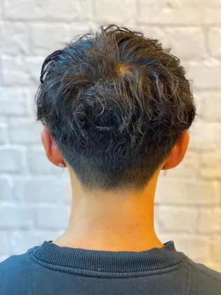 ミディアム パーマ メンズ 【メンズカット】 黒田美穂のヘアスタイル