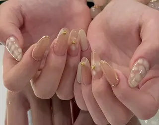 ネイル By moonネイル 🌷ワンホン/韓国風のネイルデザイン