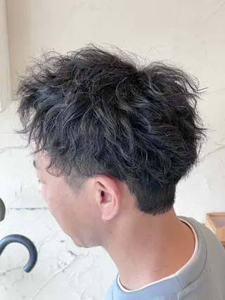 ショート パーマ メンズ メンズ特化/パーマ指 名No.1/百瀬太郎のヘアスタイル