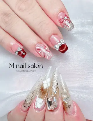ネイル M🌷nail 長さだし専門店のネイルデザイン