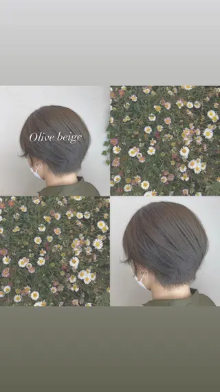 ショート カラー 𝐑𝐮𝐧𝐚❤︎ ワンホンの眉毛・アイブロウイメージ