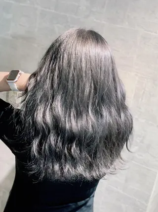 ロング ank classic hair【アンククラシックヘアー】所属・バレイヤージュ ハイライト　齋藤祐哉のヘアスタイル