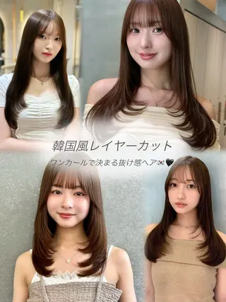 ロング 艶カラー／レイヤー／ 髪質改善／Kanonのヘアスタイル