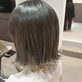 ミディアム カラー 高橋 彩のヘアスタイル